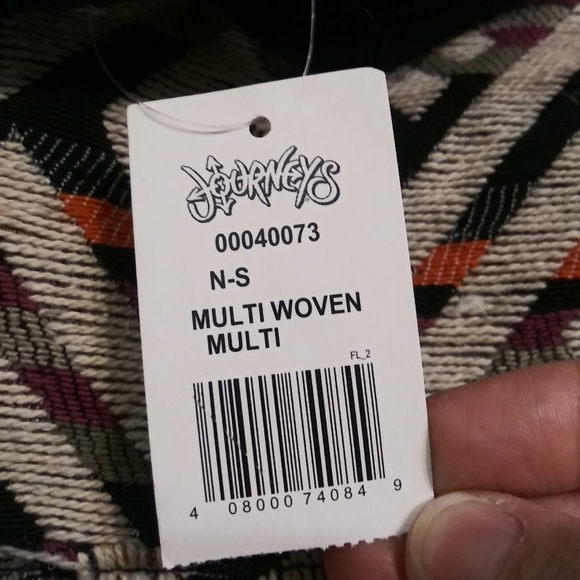 Journeys Aztec tribal southwestern navajo duffel overnight bag handbag 15"×10" - Picture 4 of 10